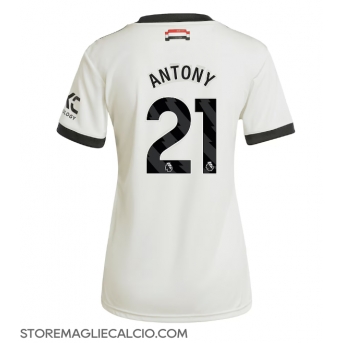Manchester United Antony #21 Maglia Gara Terza Repliche 2024-25 Donna